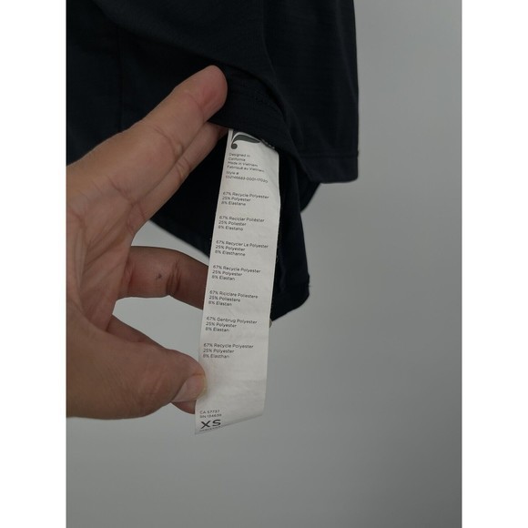 Fabletics Black Textured Performance Tank Top XS Athletic‎ Workout Gym - Picture 3 of 5